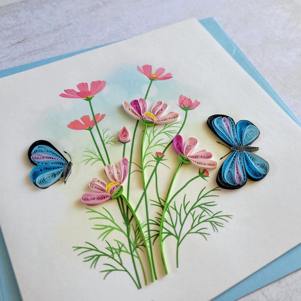 Quilling-Kunst: Kreative Papierkunst mit dreidimensionalem Design