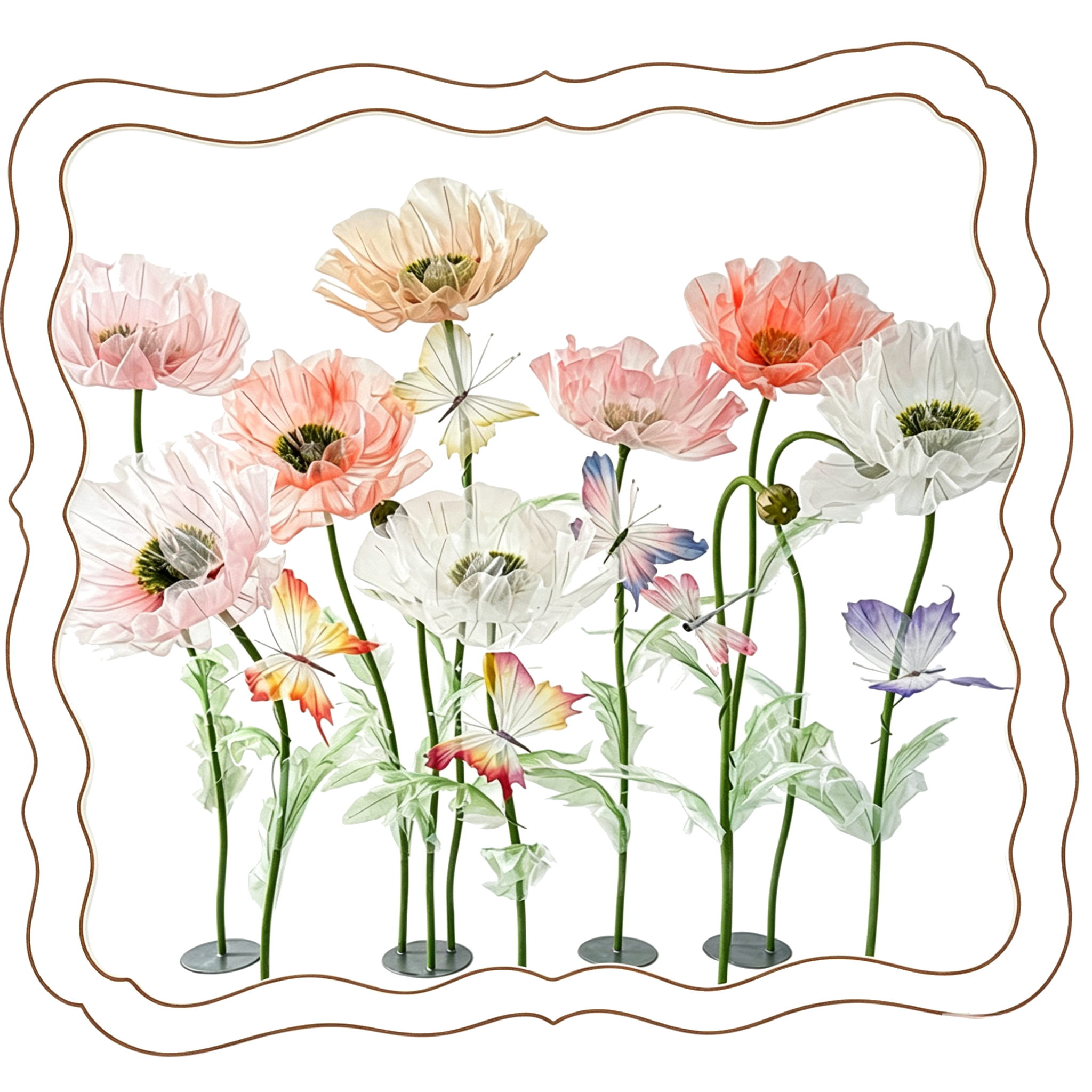 Große Organza‑Riesenblumen