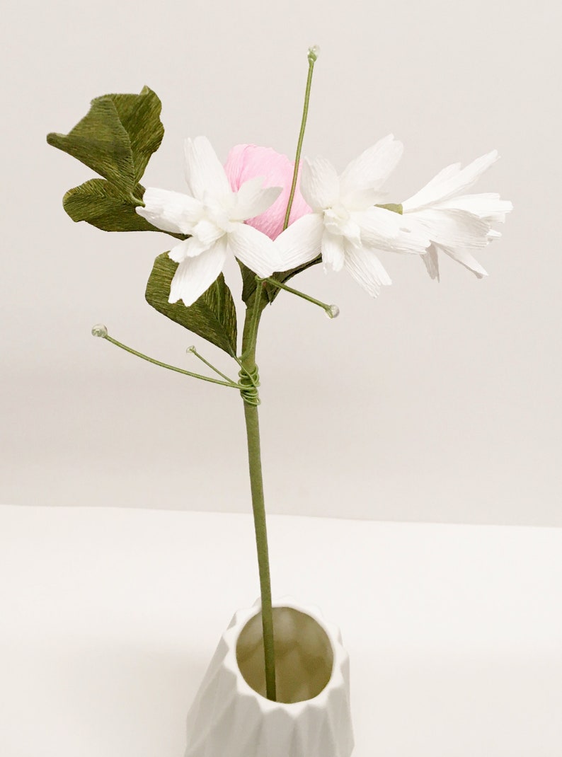 Pfingstrose Blume Krepppapier Blumenstrauß Brautstrauß Geschenk