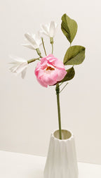 Pfingstrose Blume Krepppapier Blumenstrauß Brautstrauß Geschenk