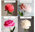 Krepppapier Pfingstrosen, handgemachte künstliche Blumen, Sommer Hochzeitsdeko, boho