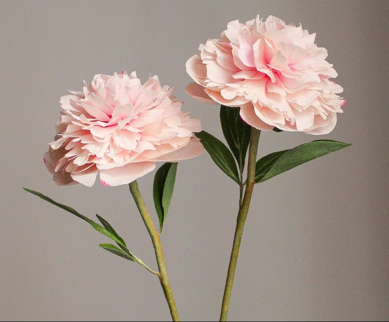 Krepppapier Pfingstrosen, handgemachte künstliche Blumen, Sommer Hochzeitsdeko, boho