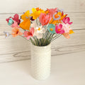 Papier-Wildblumen, 6er-Pack, 30 cm, handgefertigt