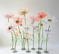 Organza-Mohnblumenset mit Schmetterlingen, 1,2-1,9 m, Riesenblumen für Events und Schaufenster