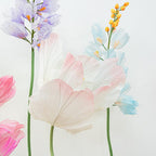 Delphinium Kunstblumen Set – Große Organza Blumen für Hochzeitsdeko, Party & Event