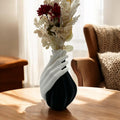 Moderne Skulpturvase mit umarmenden Händen, 21 cm, Premium PLA, zeitgenössisches Herzstück