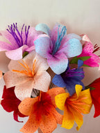 Krepppapier Lilie | Handgefertigte botanische Blume, Ewiger Blumenstrauß, Hochzeits-Geschenk