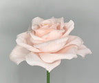 Krepppapier Rose Handgefertigt, 12 Zoll Stiel, 6 Zoll Blüte