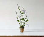 Krepppapier Wicke Pflanzenskulptur, Terrakotta Topf, Gartendeko, 62 cm