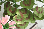 Große rosa Papiergeranie im Terrakottatopf 67 cm Krepppapierblume