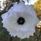 Mohnblumen-Kunstblumenstrauß aus handgefertigtem Krepppapier