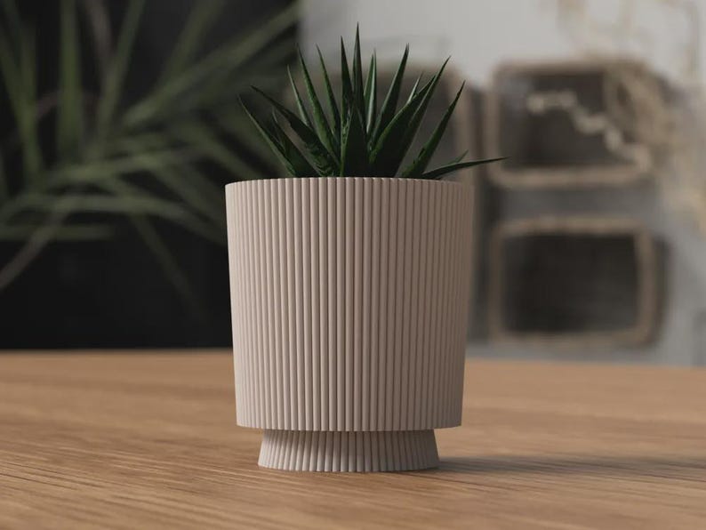 Selbstbewässernder Blumentopf mit Tropfbehälter, 80 mm Öffnung