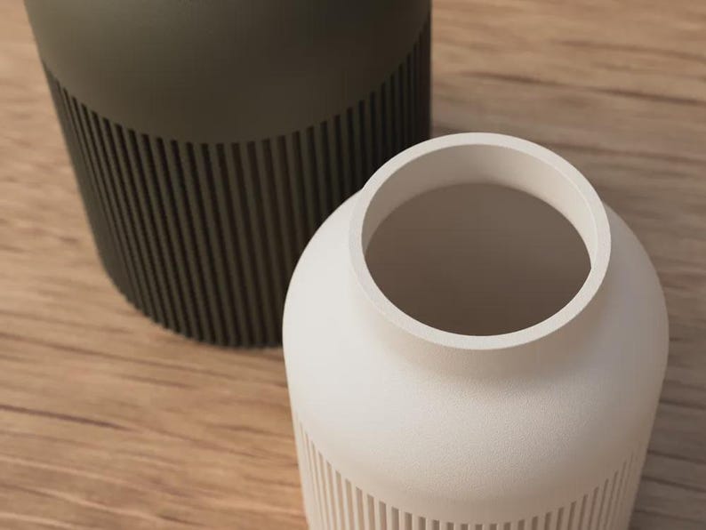 Japandi Vase Set Hiku – Moderne Design Vase – 3D Druck – Skandinavisch & Japanisch – Wohnzimmer Deko