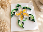 Handgemachte Meeresschildkröte Papier Quilling Wanddekoration, Küsten Deko Zuhause Geschenk