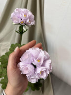 Papiergeranie Lavendel im Topf, Handgefertigte Blume, Ø 28 cm, Höhe 45 cm, Innen-Dekoration