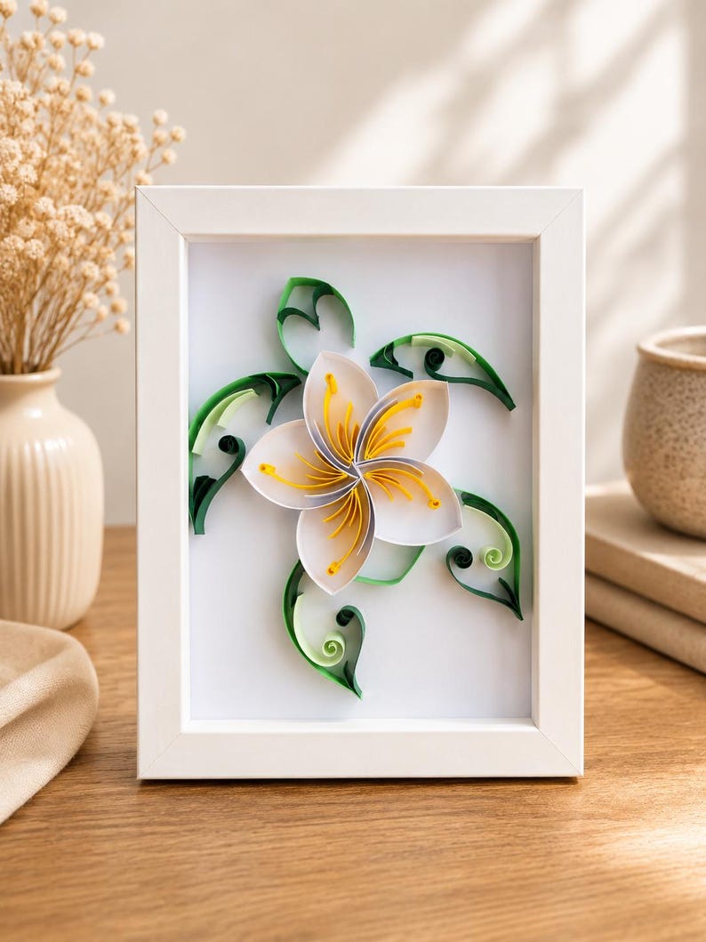 Handgemachte Meeresschildkröte Papier Quilling Wanddekoration, Küsten Deko Zuhause Geschenk
