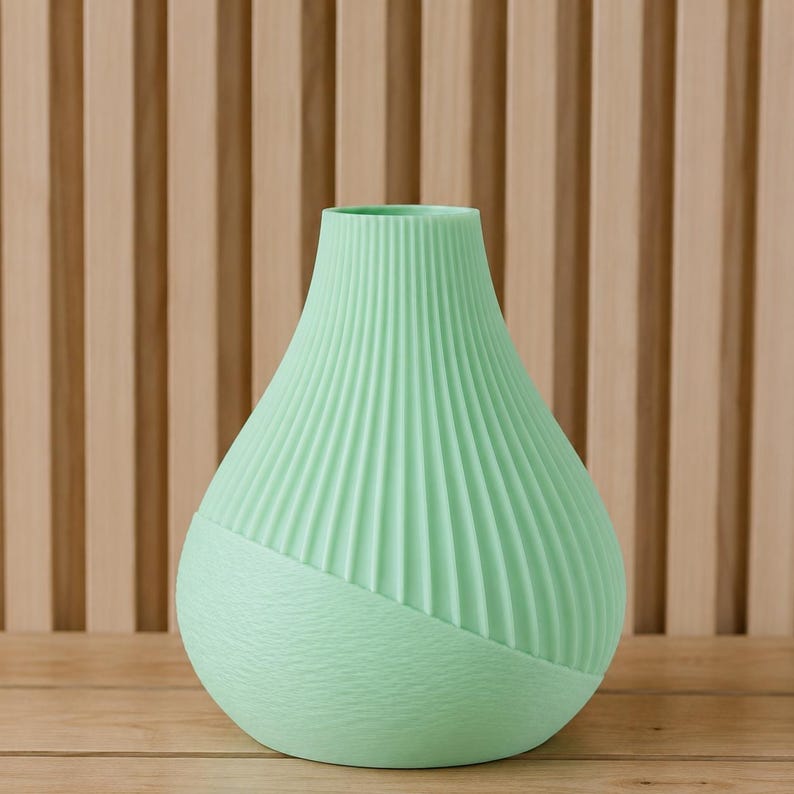 Japandi Vase Kugelform 3D-Druck PLA Moderne Minimalistische Blumenvase Skandinavische Deko 100-240mm