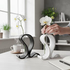Reagenzglas Vase mit Ständer, Glasröhrchen, minimalistisch, für einzelne Blumen