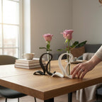 Reagenzglas Vase mit Ständer, Glasröhrchen, minimalistisch, für einzelne Blumen