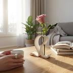 Reagenzglas Vase mit Ständer, Glasröhrchen, minimalistisch, für einzelne Blumen