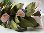 Schulabschluss Blumenkranz aus Krepppapier mit Ansteckblumen, Lorbeerkranz für Absolventen, verstellbares Kopfband